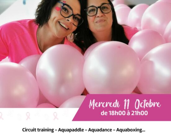 Octobre rose aqualac Aix les Bains