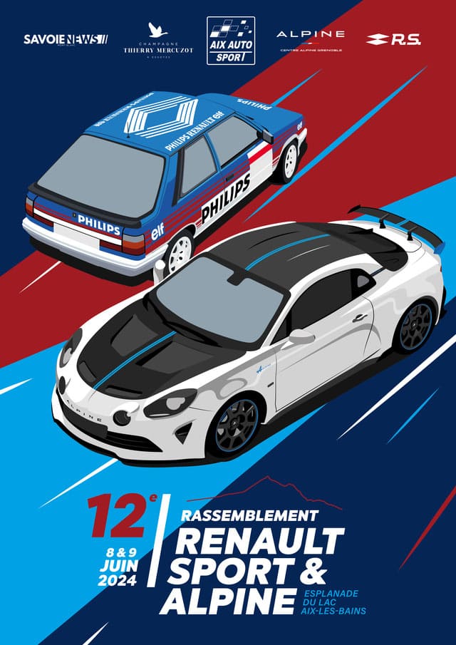 Rassemblement Renault Sport et Alpine à Aix-les-Bains
